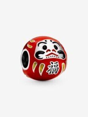 Pandora Red Daruma Doll Charm
